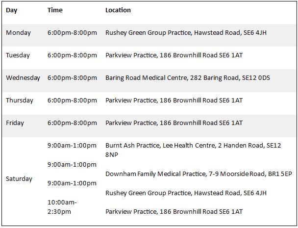 pcn-timetable